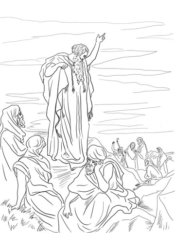 Prophet Ezekiel Coloring Page